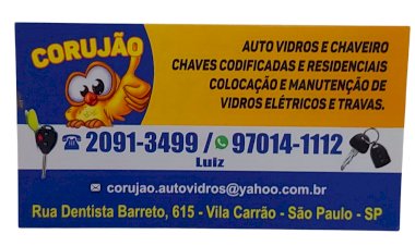 Chaveiro Corujão, Atende toda a Zona Leste. WhatsApp 11 97014-1112