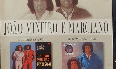 Cd João Mineiro e Marciano, Dois em Um, Os Inimitáveis (1975), Os Inimitáveis (1988). Adquira pelo Whats 11912915070