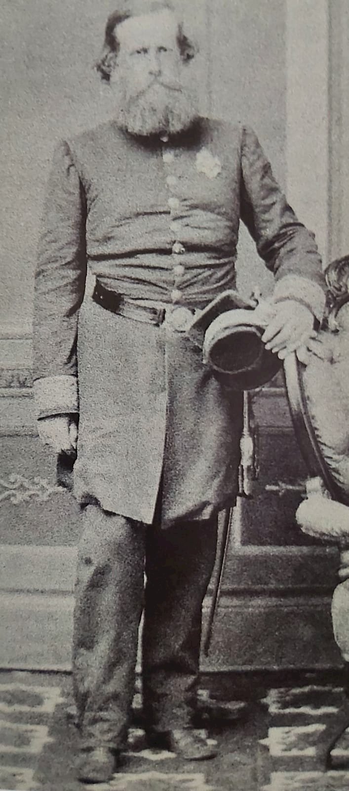 1865 - D. Pedro II em uniforme de General, durante a Guerra do Paraguai