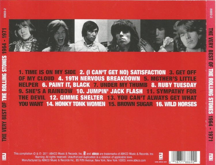 Compre aqui o Cd The Very Best Of Rolling Stones 1964-1971