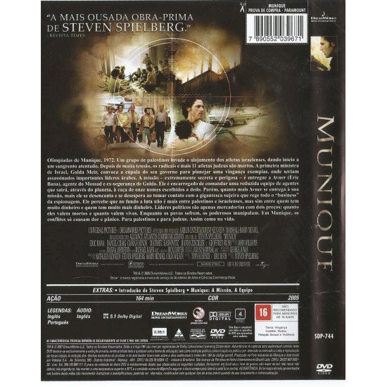 Compre aqui o Dvd - Munique - Steven Spielberg, Eric Bana