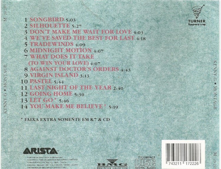 Compre aqui o Cd - Kenny G, Montage