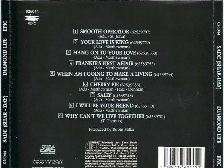 Compre aqui o Cd - Sade, Diamond Life