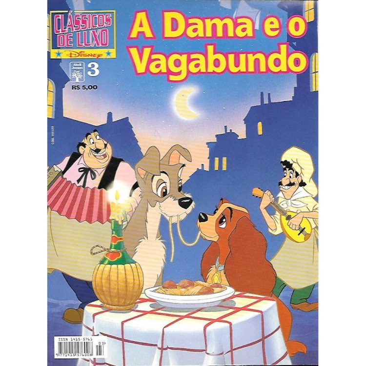 Compre aqui o Gibi - Clássicos de Luxo 3 - A Dama e o Vagabundo, Walt Disney