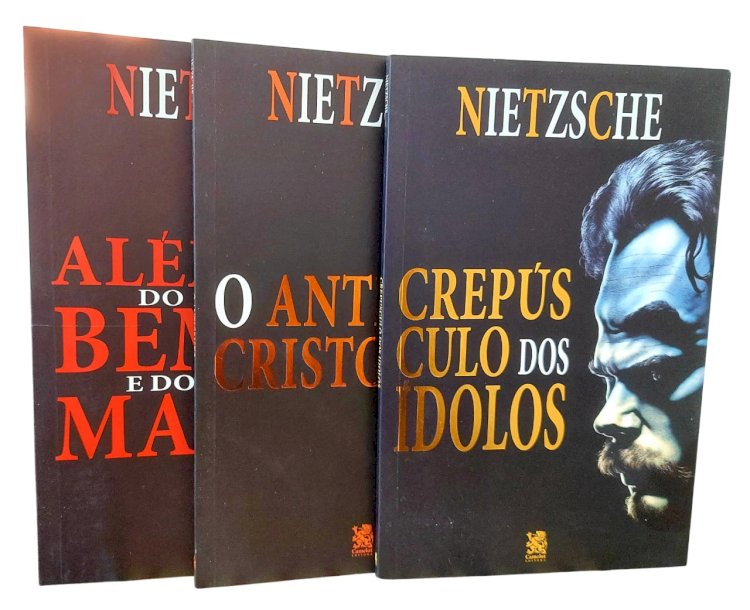 Kit 3 Livros de Nietzsche, Crepúsculo dos Ídolos, O Anticristo, Além do Bem e do Mal