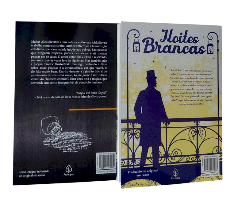 Kit 2 Livros de Fiodor Dostoievski, Gente Pobre, Noites Brancas