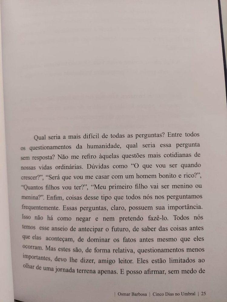 Cinco Dias no Umbral, Osmar Barbosa, Pelo Espírito de Nina Brestonini, 9788591783700