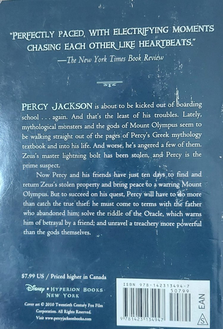 The Lightning Thief, Percy Jackson And Olympians, Rick Riordan