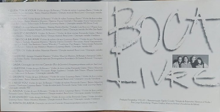 Cd O Melhor de Boca Livre, Incluindo Toada