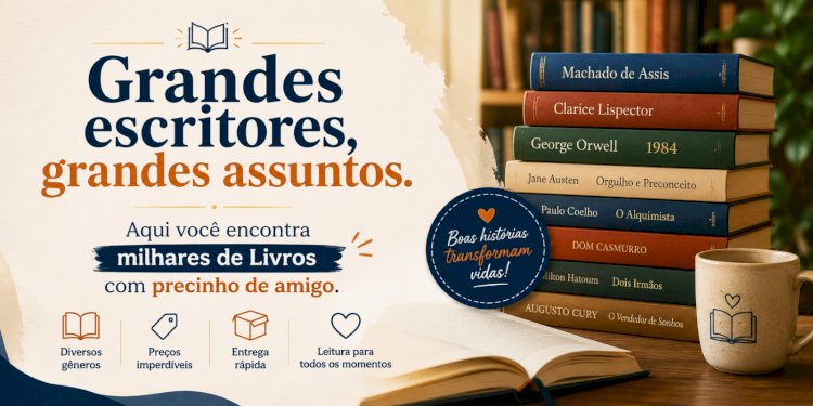 Loja com Milhares de livros à sua disposição! E tudo em promoção!