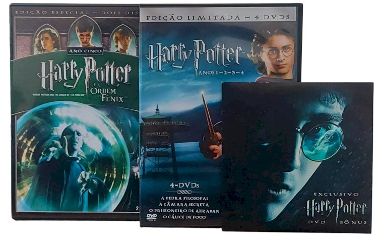 Dvd Harry Potter Anos 1 - 5, Edição Especial, 6 DVDs