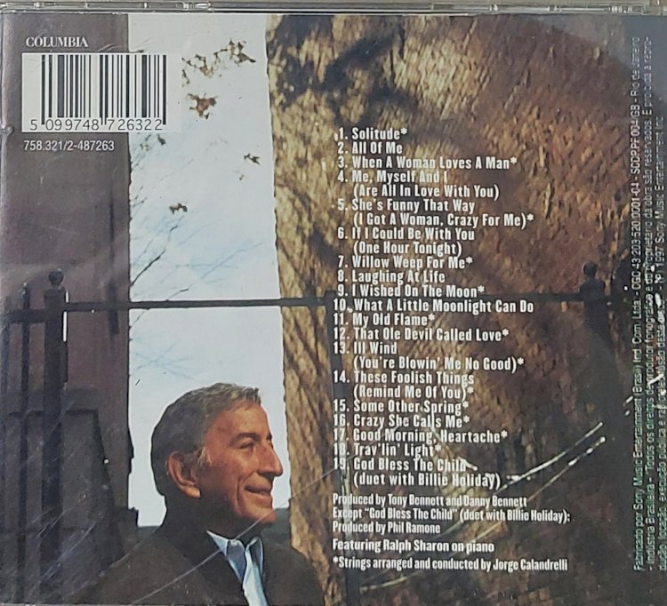 Cd Tony Bennett On Holiday, A Tribute To Billie Holiday