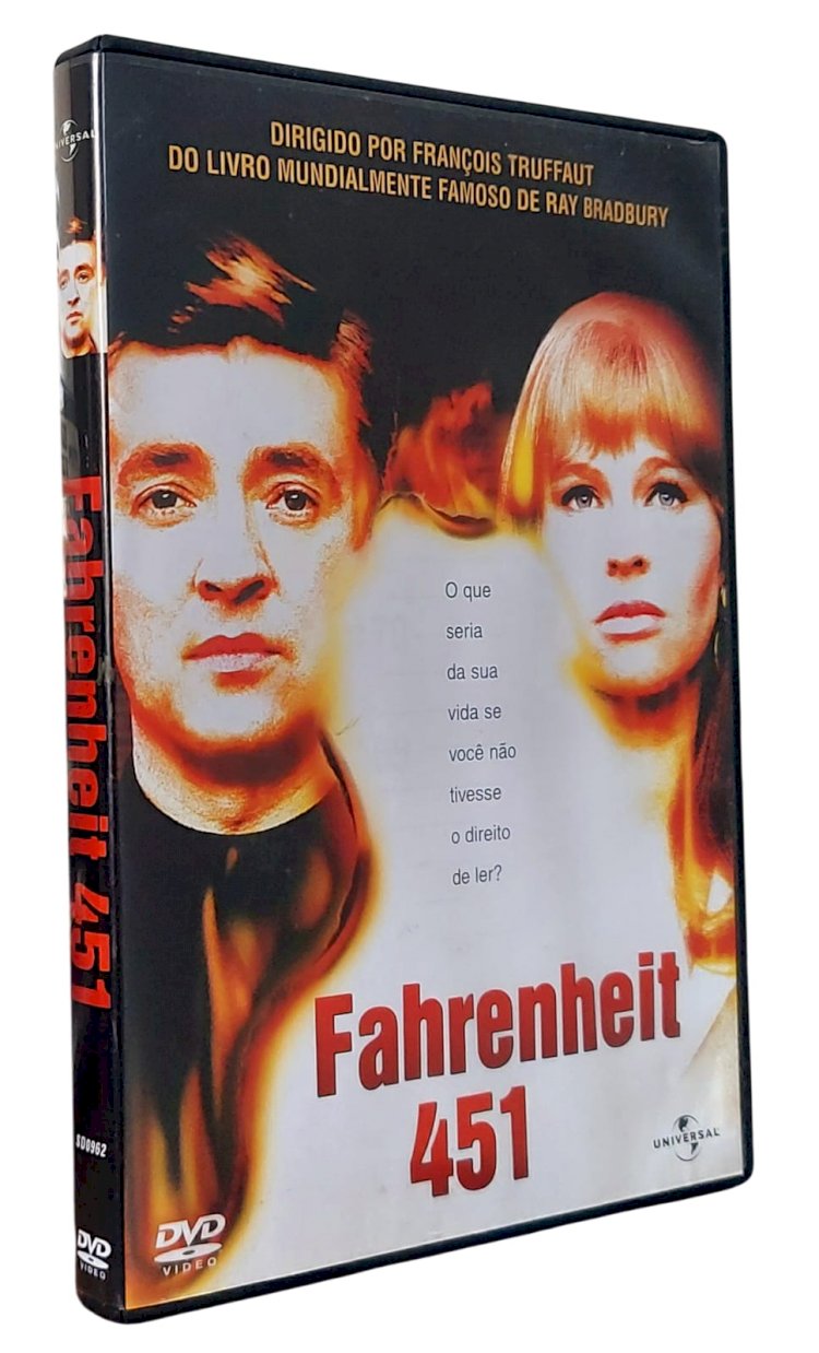 Dvd Fahrenheit 451, Direção de François Truffaut, do Livro de Ray Bradbury