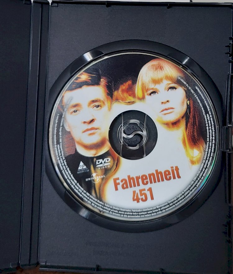 Dvd Fahrenheit 451, Direção de François Truffaut, do Livro de Ray Bradbury