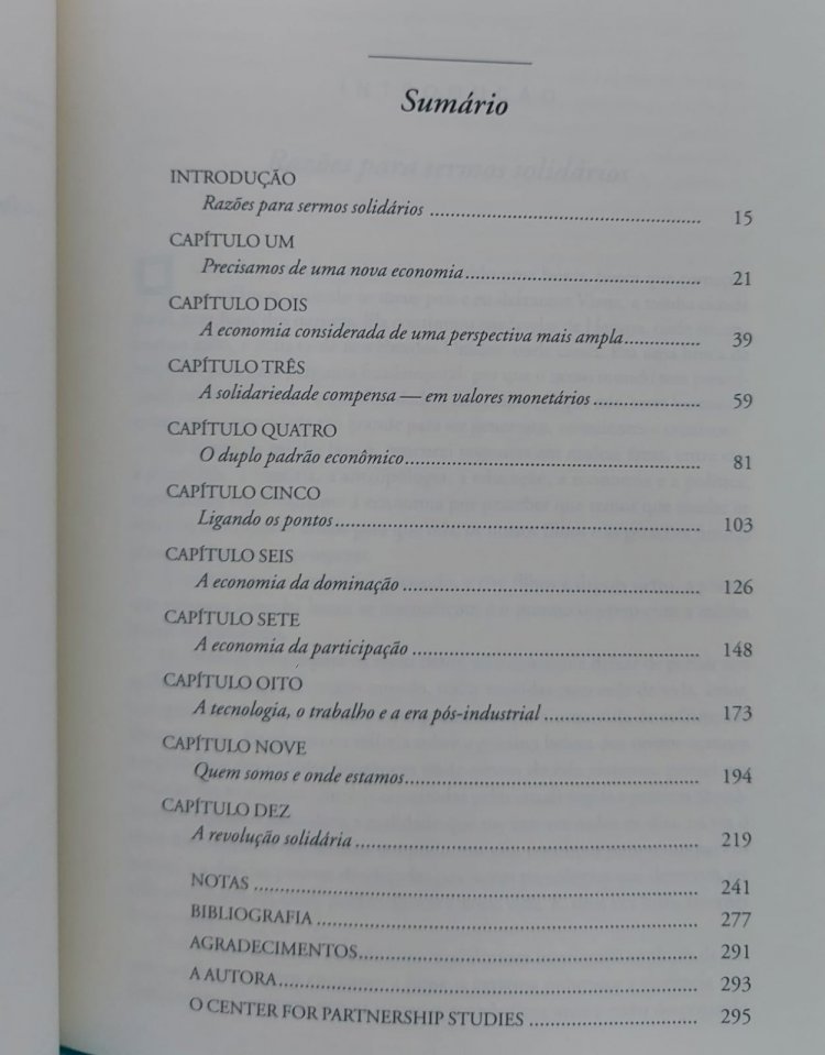 A Verdadeira Riqueza das Nações, Criando Uma Economia Solidária, Riane Eisler - Novo