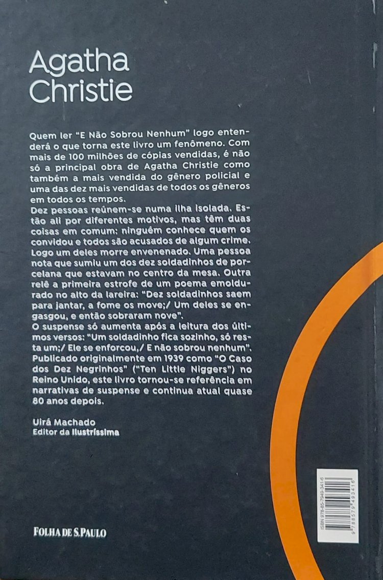 E Não Sobrou Nenhum, Agatha Christie, Capa Dura, Publifolha