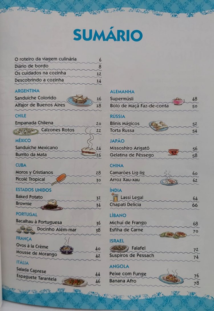 Viagem Culinária Pelo Mundo, com a Turma do sítio do Picapau Amarelo, Dona Benta para Crianças. Adquira o seu pelo Whts 11 912915070