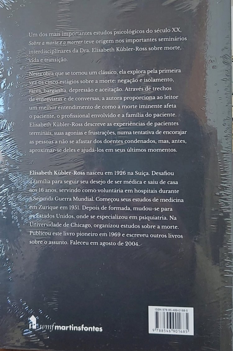 Sobre a Morte e o Morrer, Elisabeth Kubler-Ross. Adquira pelo Whats 11 912915070 - texto