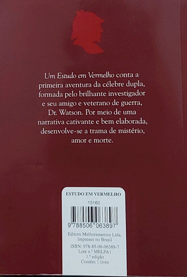 Sherlock Holmes, Um Estudo em Vermelho, Sir Arthur Conan Doyle. Adquira pelo Whats 11 912915070