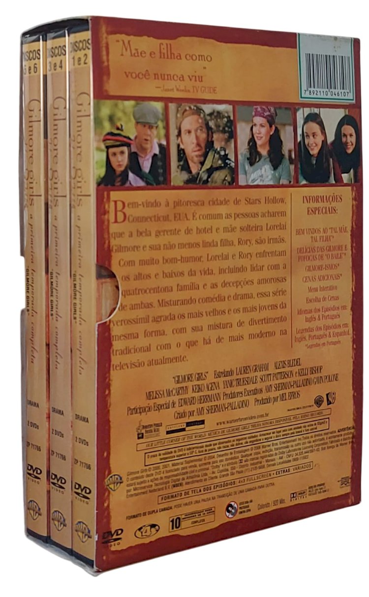 Dvd Gilmore Girls, Tal Mãe Tal Filha, Temporada 1 Completa, 3 Discos. Adquira pelo Whats 11 912915070
