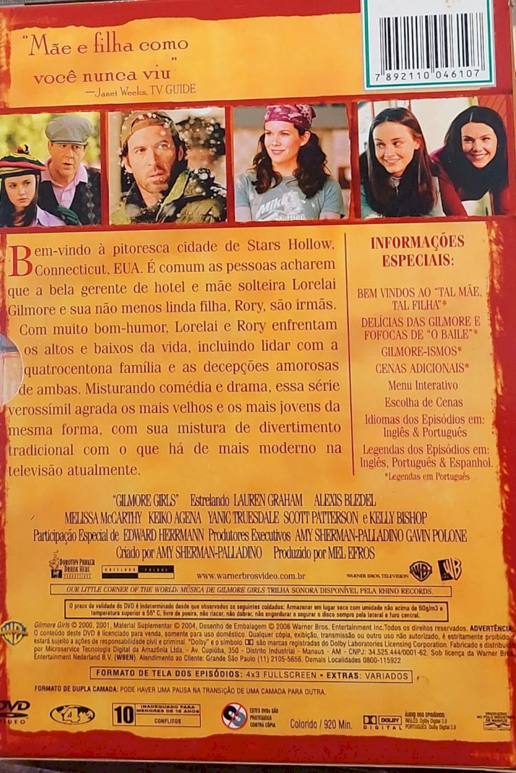 Dvd Gilmore Girls, Tal Mãe Tal Filha, Temporada 1 Completa, 3 Discos. Adquira pelo Whats 11 912915070