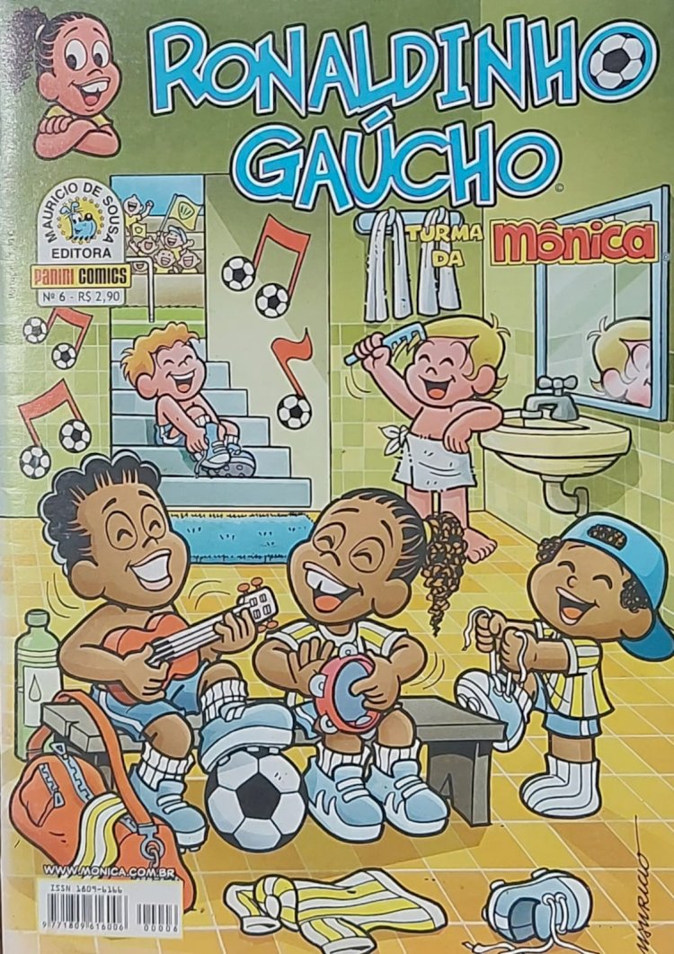 Ronaldinho Gaúcho Numero 6, Turma da Mônica. Adquira pelo Whats 11 912915070