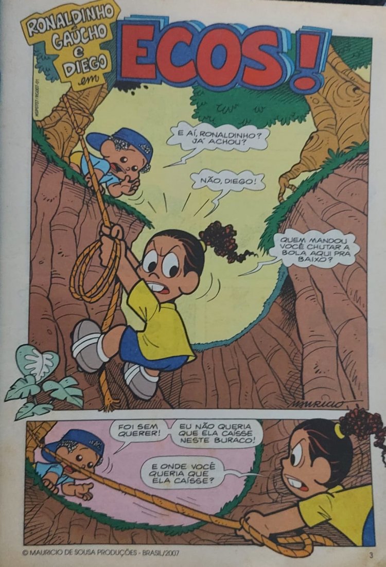 Ronaldinho Gaúcho Numero 7, Turma da Mônica, Mauricio de Sousa. Adquira pelo Whats 11 912915070