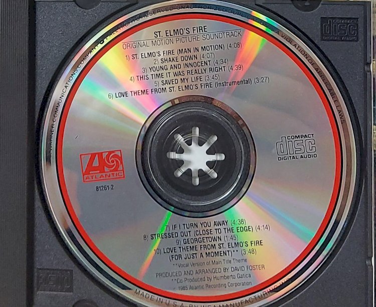 Cd St. Elmo's Fire, Original Motion Picture Soundtrack, David Foster. Adquira pelo Whats 11 912915070