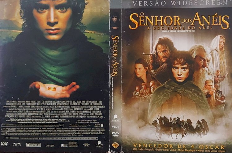 Dvd O Senhor dos Anéis, A Sociedade do Anel, Versão Widescreen, Dvd Duplo