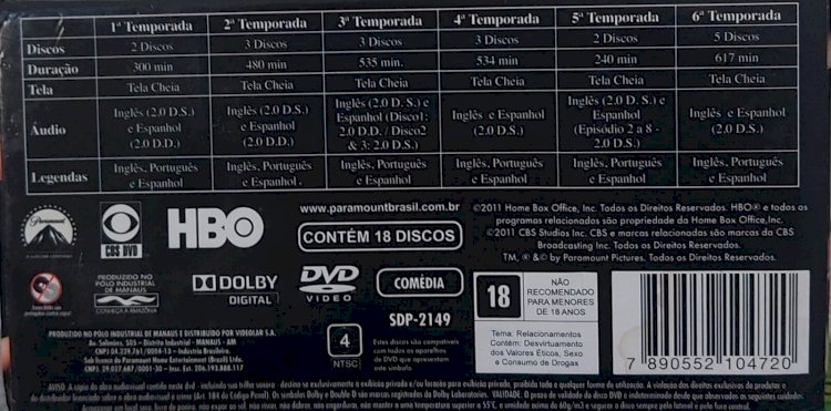 Dvd Sex And The City Collection, 18 Discos, Completa. Adquira pelo Whats 11 912915070