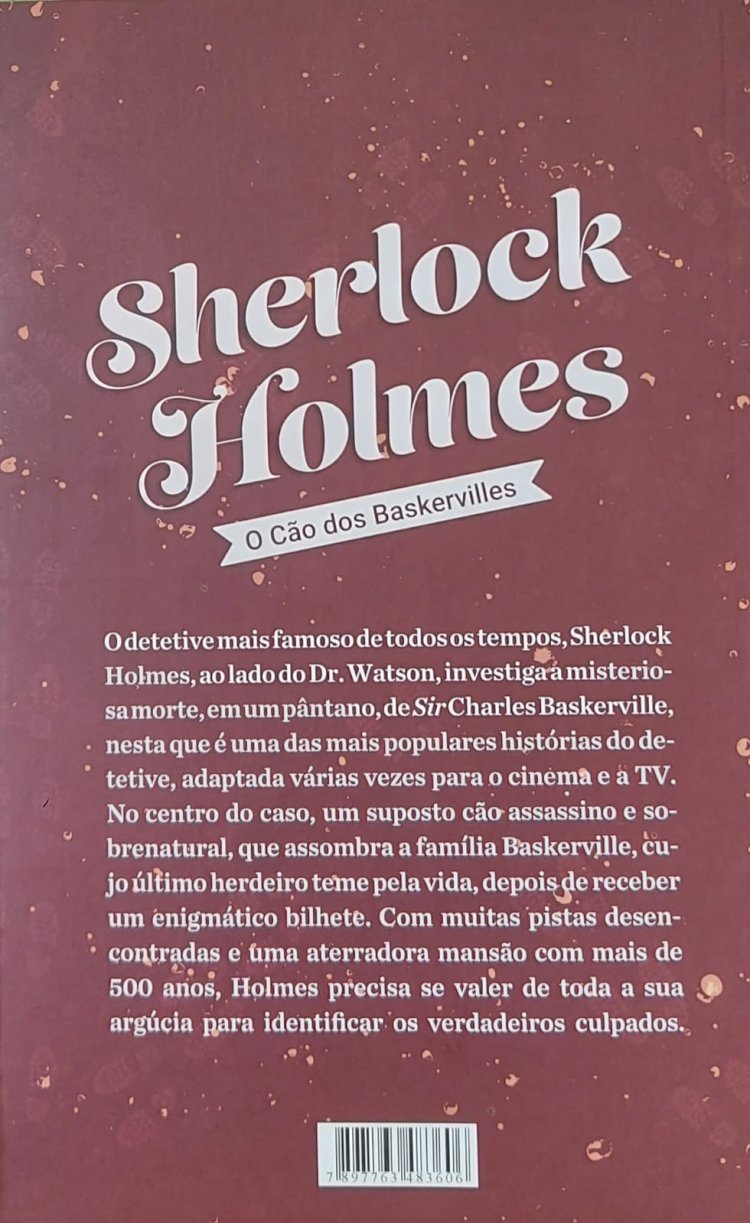 Sherlock Holmes, O Cão dos Bakervilles, Arthur Conan Doyle. Adquira pelo Whats 11 912915070