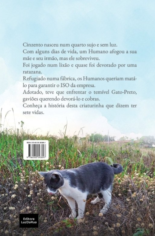 Cinzento, Um Dia de Sol, A História de Um Gato Abandonado, Mauro Pereira-Silva. Adquira pelo Whats 11 912915070