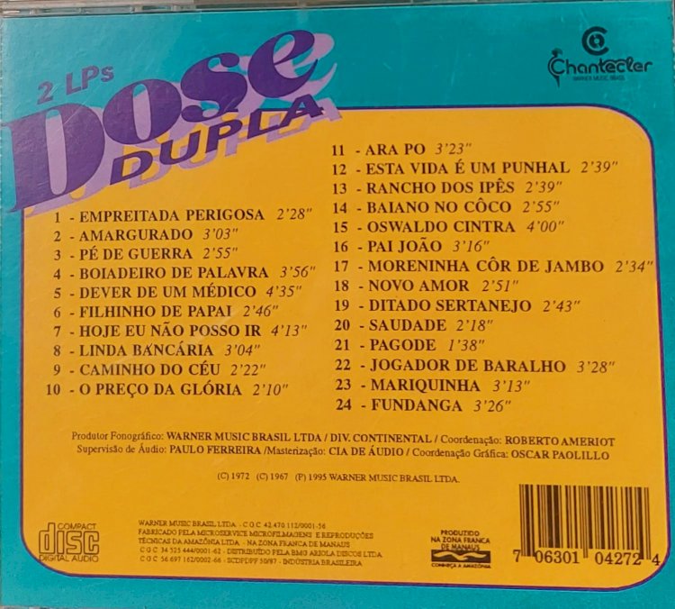 Cd Tião Carreiro e Pardinho, Volume 5, Dose Dupla. Adquira pelo Whats 11 912915070
