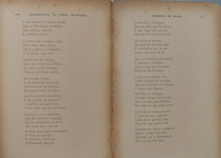 Apresentação da Poesia Brasileira, Manuel Bandeira, Seguida de Uma Pequena Antologia. Prefácio de Otto Maria Carpeaux, Edição de 1946. Adquira pelo Whats 11 912915070