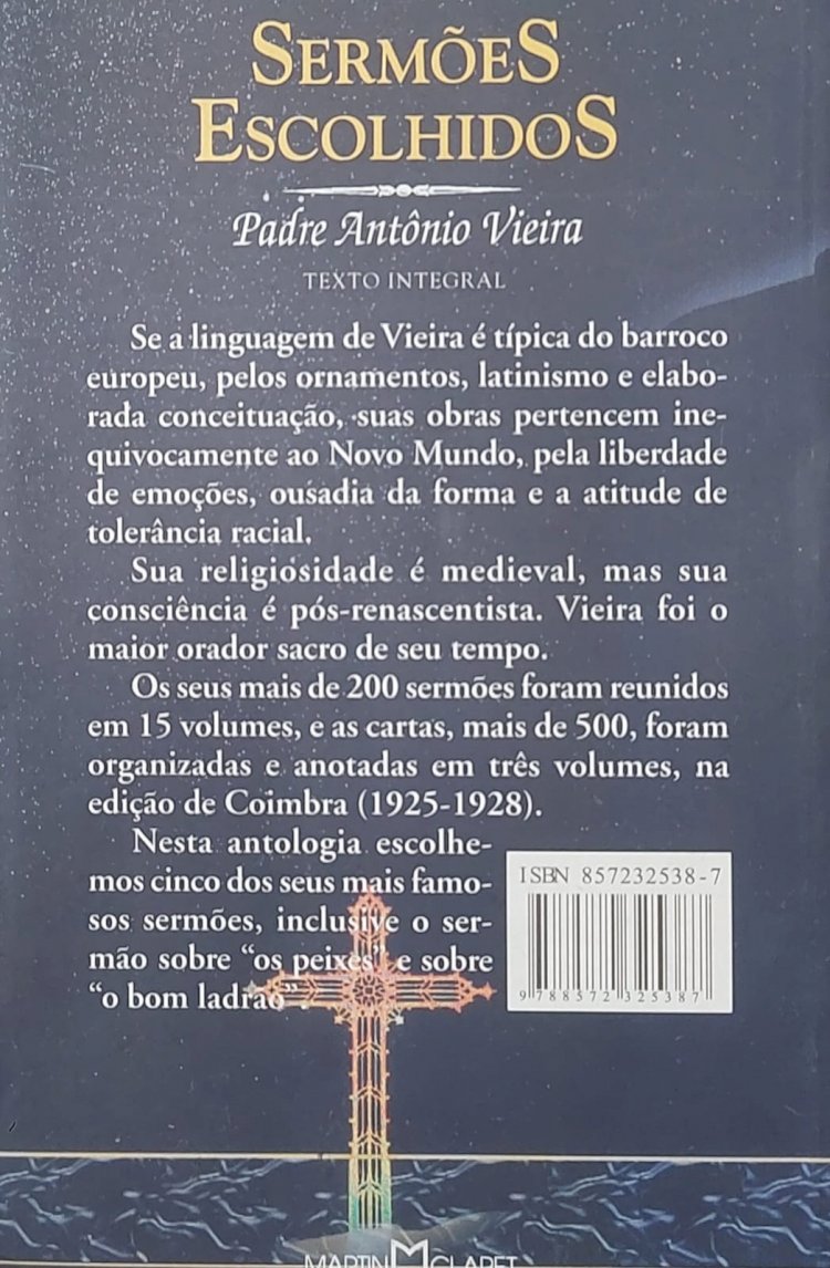 Sermões Escolhidos, Texto Integral, Padre Antonio Vieira. Adquira pelo Whats 11 912915070