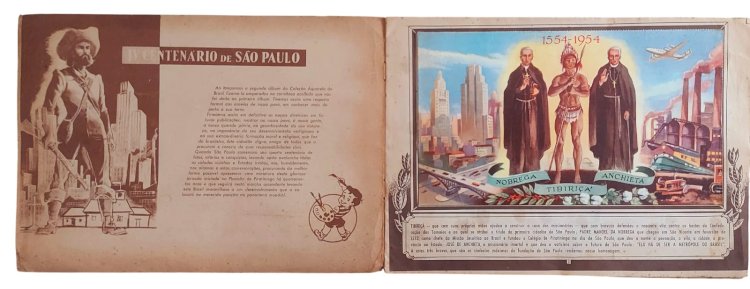 Álbum IV Centenário de São Paulo, 1554 1954 - Completo e sem Rasgos. Adquira pelo Whats 11912915070