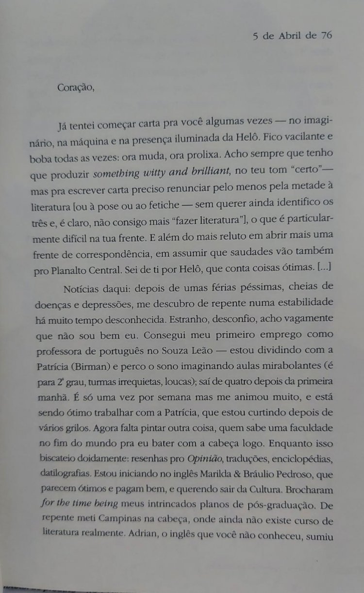 Correspondência Incompleta, Ana Cristina Cesar, Aeroplano Editora. Adquira pelo Whats 11 912915070