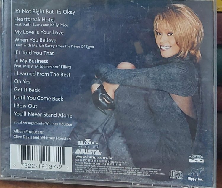 Cd Whitney Houston, My Love Is Your Love. Adquira pelo Whats 11 912915070