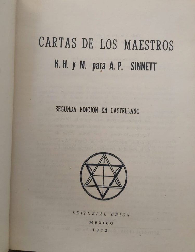 Cartas de Los Maestros, K. H. y M. para A. P. Sinnett, Capa de Luxo. Adquira pelo Whats 11 912915070