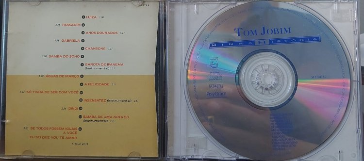 Cd Tom Jobim, Minha História, 14 Sucessos. Adquira pelo Whats 11 912915070