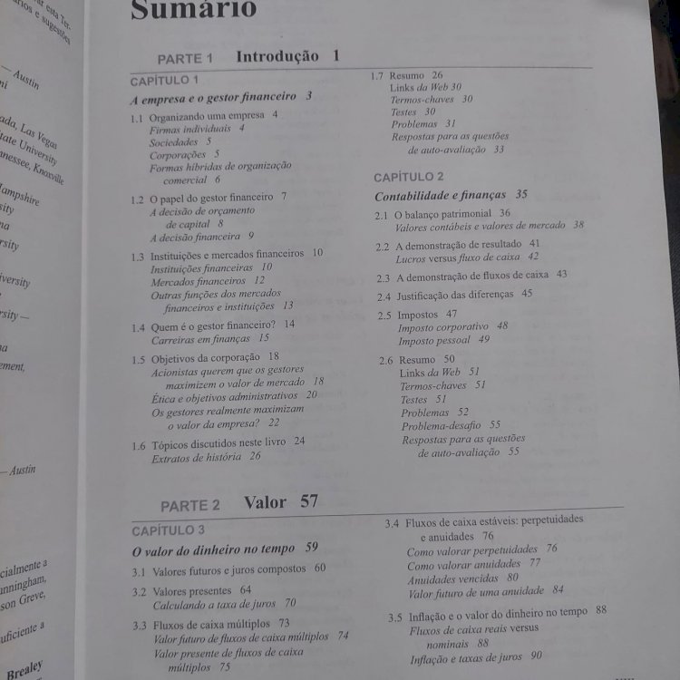 Fundamentos da Administração Financeira, Brealey, Myers, Marcus, 3ª Edição, Capa Dura. Adquira pelo Whats 11 912915070