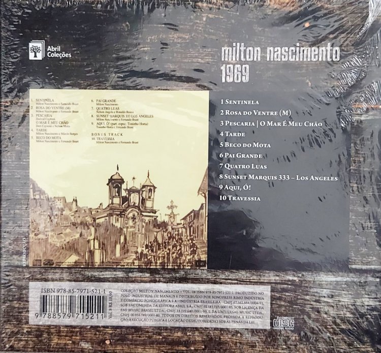 Cd Milton Nascimento 1969, Coleção Milton Nascimento, Abril Coleções . Adquira pelo Whats 11 912915070