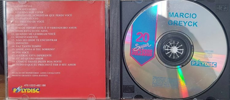 Cd Marcio Greyck, 20 Super Sucessos. Adquira pelo Whats 11 912915070